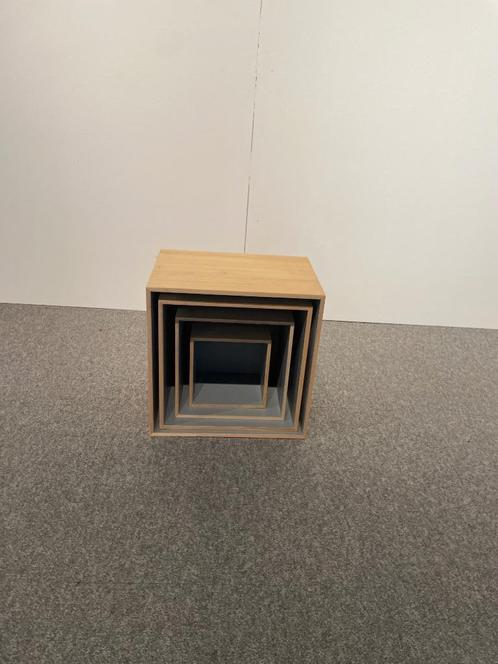 Houte Wandbox Set van 4. Kan apart kopen, Huis en Inrichting, Kasten | Stellingkasten, Nieuw, Ophalen