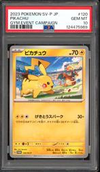 Pikachu PSA 10 - SV-P 120 - Japanese Promo 2023, Ophalen of Verzenden, Zo goed als nieuw, Losse kaart