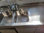 Evier de cuisine en inox équipé de robinetterie, Maison & Meubles, Cuisine | Éléments de cuisine, Enlèvement