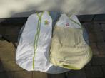 2 baby slaapzakken wit groen met dieren tot 80 centimeter, Kinderen en Baby's, Dekens, Slaapzakjes en Inbakerproducten, Ophalen of Verzenden