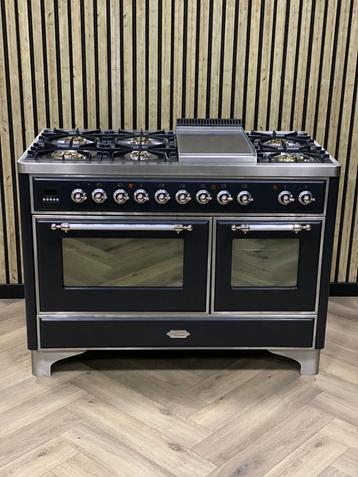 Prachtig Boretti Fornuis 120 cm Gas 7 pits + Frytop  beschikbaar voor biedingen