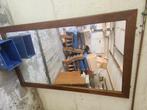 Grand miroir en chêne, Antiek en Kunst, Ophalen, Rechthoekig, 50 tot 100 cm, 150 tot 200 cm