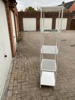 Vitrine schap met glazen schabben, Huis en Inrichting, Ophalen, Zo goed als nieuw