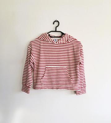 Petit Bateau mooie loose fit hoodie - 100%katoen (spons) - 1