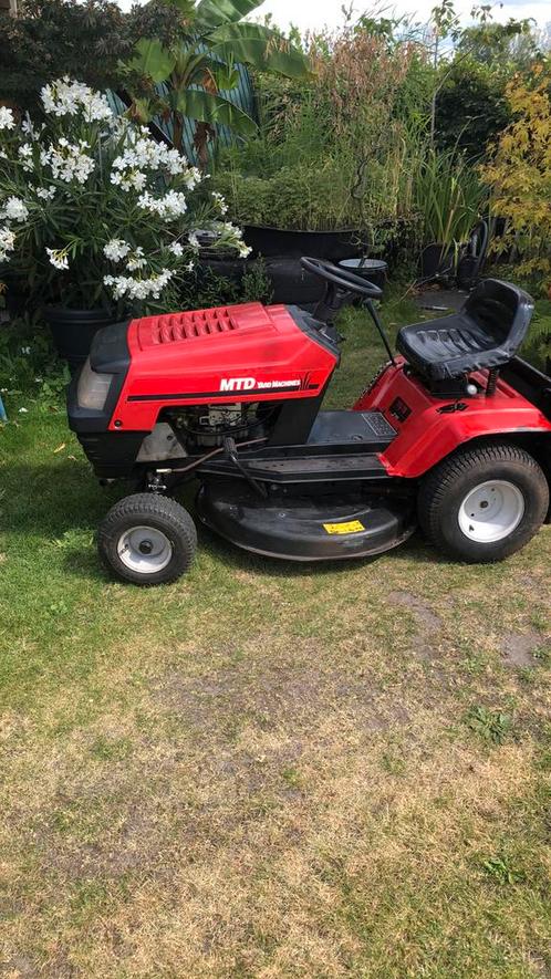 Zitmaaier, Tuin en Terras, Zitmaaiers, Gebruikt, 90 tot 120 cm, Elektrische starter, Opvangbak, Versnellingen, Ophalen