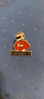 Pin/Speldje : Gerhard Berger / Formule 1 / 1991, Collections, Comme neuf, Sport, Envoi, Insigne ou Pin's