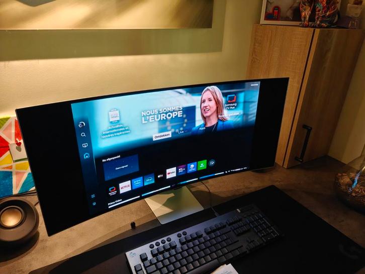 Samsung Odyssey g85 oled 34 inch, Computers en Software, Monitoren, Zo goed als nieuw, 151 t/m 200 Hz, DisplayPort, HDMI, Gaming