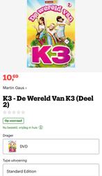 K3 - De Wereld Van K3! Deel 2! DVD!, Komedie, Alle leeftijden, Ophalen of Verzenden, Zo goed als nieuw