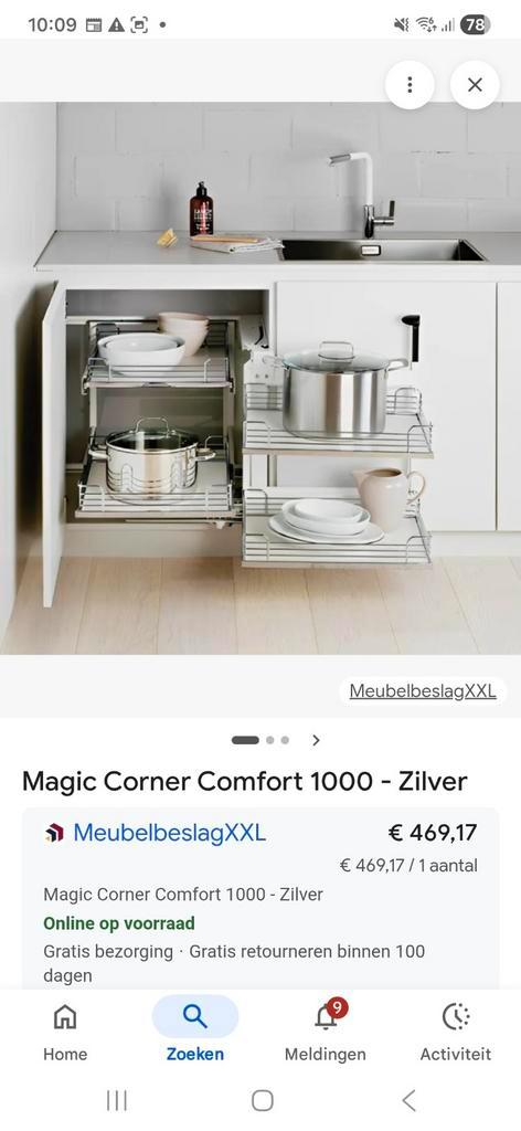 Keuken hoekkast magic corner 2x, Huis en Inrichting, Keuken | Keukenelementen, Ophalen