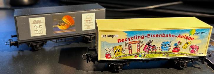 3352. 2 Wagons porte-conteneur H0 Märklin., Hobby & Loisirs créatifs, Trains miniatures | HO, Utilisé, Wagon, Märklin, Enlèvement ou Envoi