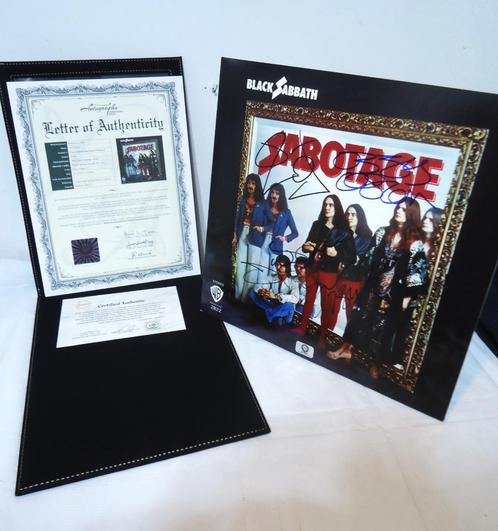 Black Sabbath gesigneerd Sabotage certificaat LP🎶😍🤗🎁👌, Cd's en Dvd's, Vinyl | Verzamelalbums, Nieuw in verpakking, Rock en Metal