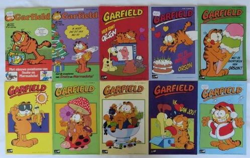 Garfield 10 tijdschriften / maandblad (1985, 1987), Livres, BD, Utilisé, Plusieurs BD, Enlèvement ou Envoi
