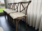 Mooie stoelen te koop., Ophalen, Gebruikt, Bruin, Vier