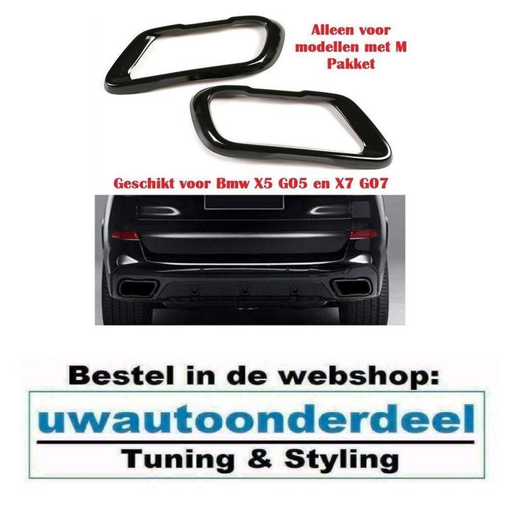 Zwart uitlaat trim Enkel Sierstuk Voor Bmw X5 G05 X7 G07, Autos : Divers, Tuning & Styling, Envoi