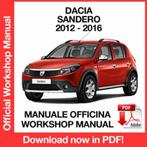 DACIA - SERVICE REPAIR MANUALS PDF DOWNLOAD LINK, Boeken, Ophalen of Verzenden, Overige merken