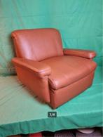 vintage fauteuil leder 70er jaren, Collections, Maison et Meubles, Enlèvement ou Envoi