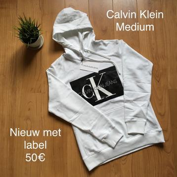 Witte sweater CALVIN KLEIN Medium
