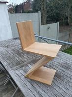 Replica ZIG ZAG design stoel van Rietveld in eikenhout, Nieuw, Design, classic, Bruin, Eén