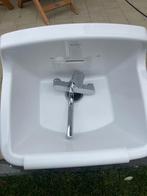 Geberit uitstortgootsteen + ideal standard kraan, Doe-het-zelf en Bouw, Ophalen, Zo goed als nieuw, Chroom, Kraan