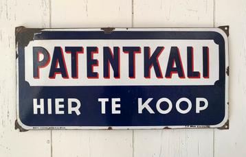 Emaille reclamebord Patentkali meststoffen, Enlèvement ou Envoi