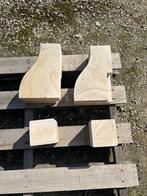 Witte natuursteen, Tuin en Terras, Tegels en Klinkers, Ophalen, Gebruikt, Natuursteen, Overige typen