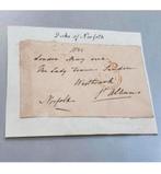 Hertog van Norfolk Gesigneerde brief uit 1835 antiek london, Postzegels en Munten, Ophalen of Verzenden, Brief
