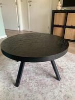 zwarte salontafel, Huis en Inrichting, Tafels | Salontafels, Ophalen, Gebruikt, Rond, Minder dan 50 cm