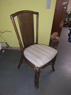 Bamboe stoel, Huis en Inrichting, Stoelen, Gebruikt, Bruin, Ophalen of Verzenden, Riet of Rotan