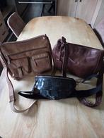 Heuptasje markberg, hide en stitches en cowboysbag handtas, Ophalen of Verzenden, Zwart, Leer