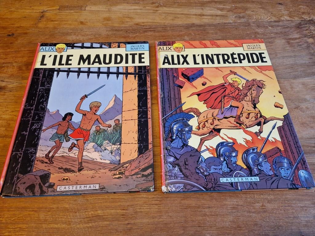 2x strip Casterman Alix  jacques Martin, Ophalen of Verzenden, Gelezen