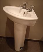 Lavabo inclusief twee retro kranen, Enlèvement, Comme neuf, Pierre, Lavabo