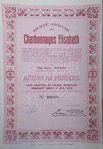 Charbonnages Elisabeth - Auvelais - action au porteur - 1947, Verzenden, 1920 tot 1950, Aandeel
