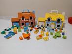 Fisher Price Vintage 2 huisjes met het nodige gerief erbij, Ophalen of Verzenden, Gebruikt, Speelset, Met geluid