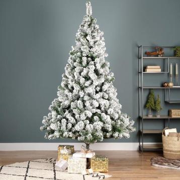kunstkerstboom met sneeuw 210cm beschikbaar voor biedingen