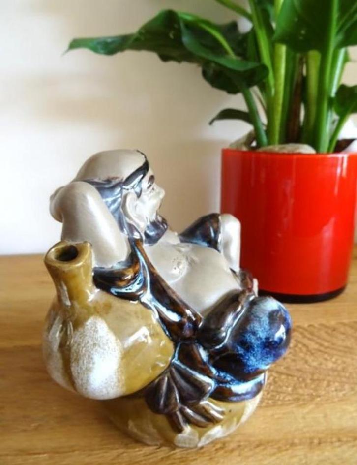 Boeddha beeld. Chinese Wanjiang Mudman Happy Buddha, Huis en Inrichting, Woonaccessoires | Boeddhabeelden, Zo goed als nieuw, Ophalen of Verzenden