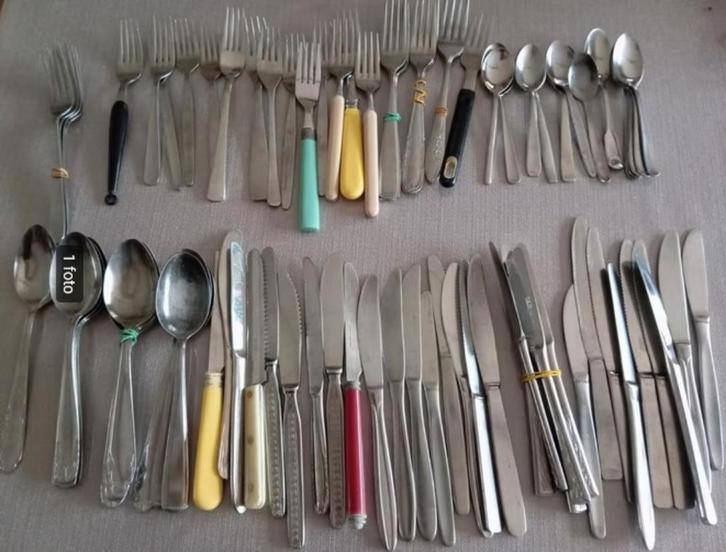 bestek  verschillende stukken, Huis en Inrichting, Keuken | Bestek, Gebruikt, Ophalen