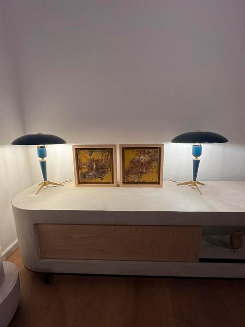 Louis Kalff Bijou Tripod, Huis en Inrichting, Lampen | Tafellampen, Zo goed als nieuw, Minder dan 50 cm, Metaal, Ophalen