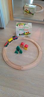 Houten treinset, Kinderen en Baby's, Ophalen, Zo goed als nieuw, Rij- of Hobbelspeelgoed