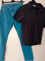 CLOSED broek Clifton Slim Mt 32+CLOSED Polo Mt L samen 10 €, Ophalen of Verzenden, Gedragen, Maat 52/54 (L), Zwart