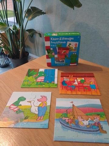 Kikker & vriendjes puzzel 4 in 1 beschikbaar voor biedingen