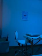 Table de massage + tabouret à roulette ergonomique blanc, Sport en Fitness, Gezondheidsproducten en Wellness, Ophalen