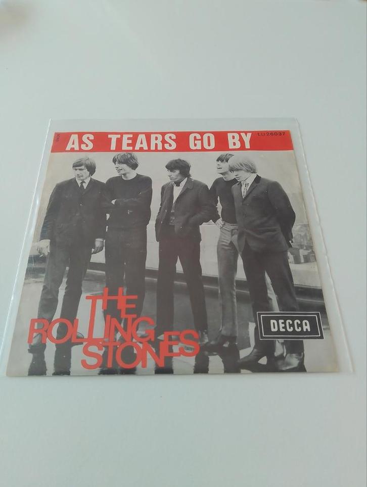 Thé rolling Stones - As tears go by 1966 Belgium, Cd's en Dvd's, Vinyl Singles, Zo goed als nieuw, Ophalen of Verzenden