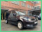 Volkswagen Caddy Maxi 1.6 TDI * 7-zitplaatsen/Airco *, Auto's, Volkswagen, Zwart, 4 cilinders, 7 zetels, Bedrijf