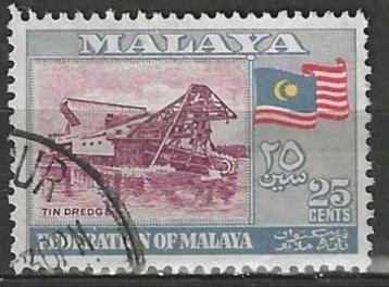 Maleisie-Malaya Federation 1957/1961 - Yvert 82 - 25 c. (ST)