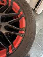 17 Inch zwart/rode sportvelgen voor VW Golf met zomerbanden, Auto-onderdelen, Banden en Velgen, 17 inch, Banden en Velgen, Gebruikt