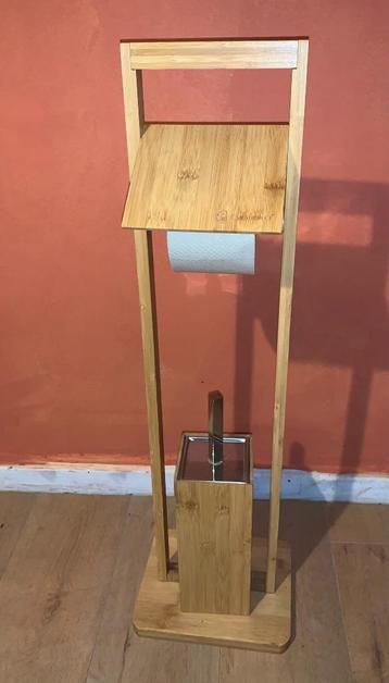 WC rol en borstelhouder (bamboe) beschikbaar voor biedingen