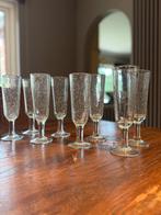 champagne glazen Pacale Naessens - 8 stuks, Ophalen, Glas of Glazen, Overige stijlen, Glas