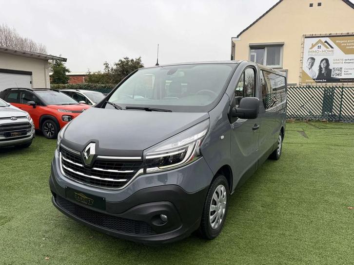Renault Trafic 2.0 dCi 29 L2H1°DUBBEL CABINE°6PL°GPS+CAME, Auto's, Bestelwagens en Lichte vracht, Bedrijf, Te koop, ABS, Achteruitrijcamera