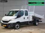 Iveco Daily 35C16 3.0L Kipper met Kist Dubbel Cabine Dubbell, Auto's, Bestelwagens en Lichte vracht, Stof, Gebruikt, Euro 6, 4 cilinders