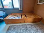 GRATIS bed, Huis en Inrichting, Ophalen, 140 cm, Twijfelaar, Hout